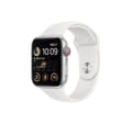 Miniatyrbild 1 av 4: Apple Watch SE 2 GPS + Cellular 44 mm sportband, silver/vit (MNQ23EL/A)