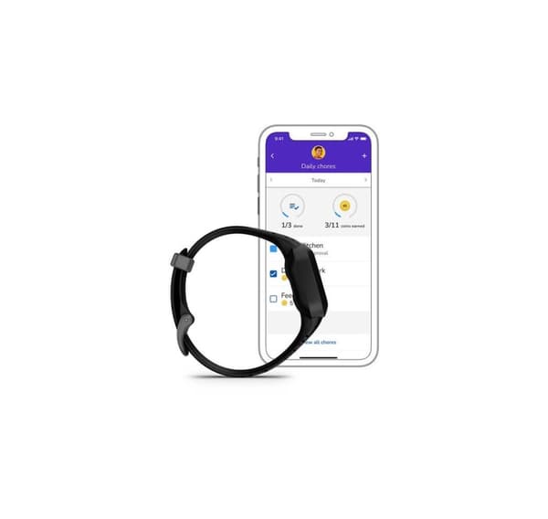 Garmin aktivitetsmåler til børn Vivofit Jr.3, kosmisk sort