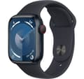Pikkukuva 1 / 3: Apple Watch 9 GPS + Cellular 41mm Sport Band M/L, keskiyö (MRHT3ET/A)