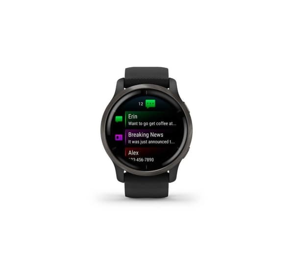 Garmin Venu 2, sort/skifer