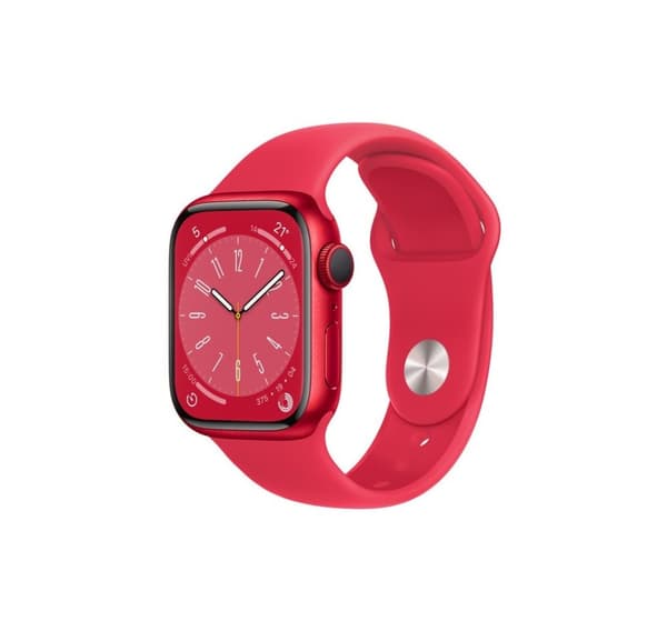 Apple Watch 8 GPS 41mm Sport Band (PRODUCT) PUNAINEN (MNP73EL/A)