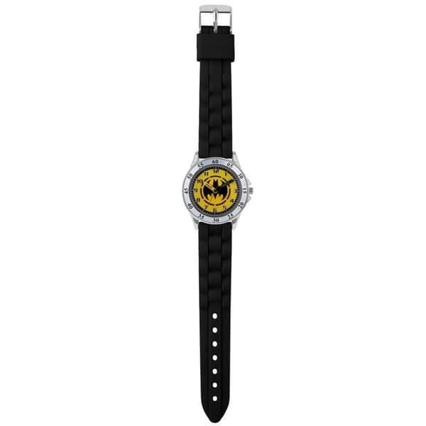 Batman Analog klocka för barn/barn med tidsmätare Black/Yellow/Silver One Size