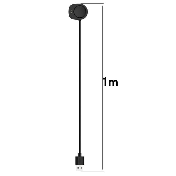 Laddare till Amazfit Balance A2286 - USB 1m - Svart