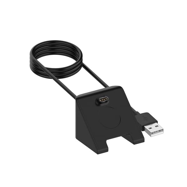 Laddstation till Garmin Venu 3 / Venu 3s / Vivoactive 5 - USB 1m - Svart