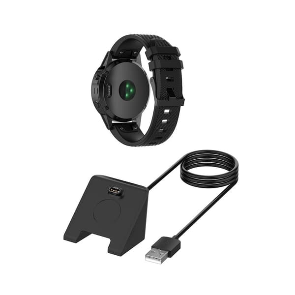 Latausasema Garmin Venu 3 / Venu 3s / Vivoactive 5 - USB 1m - Musta