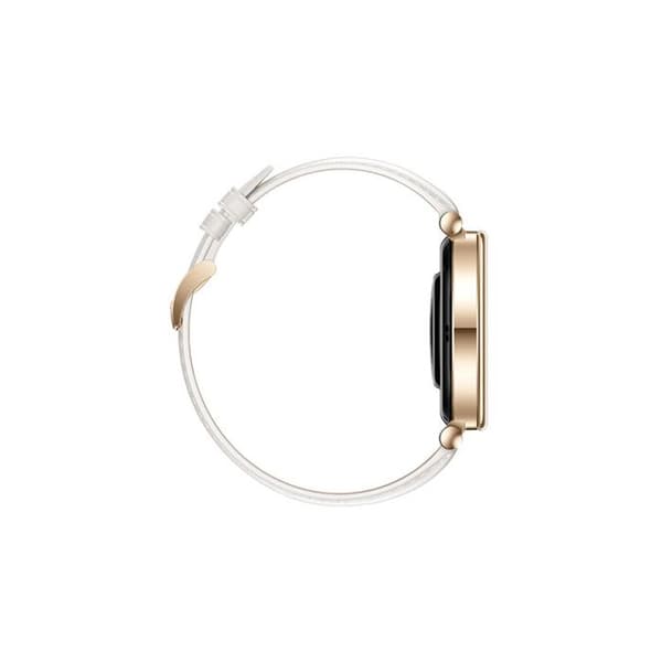 Smartwatch - HUAWEI - Watch GT 4 - 41 mm - Vit läderarmband - Vattentålighet 5 ATM