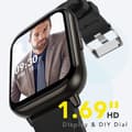 Miniatyrbild 2 av 4: AGPTEK 1,69 tums ansluten klocka för män, Bluetooth 5.0 Sport Smartwatch med puls, stegräknare, oximeter, sömn