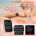 Miniatyrbild 4 av 4: Damklocka, 1,69" Smartwatch Sport Vattentät 5ATM 100 sportlägen Pulssömn, kompatibel med Android iOS