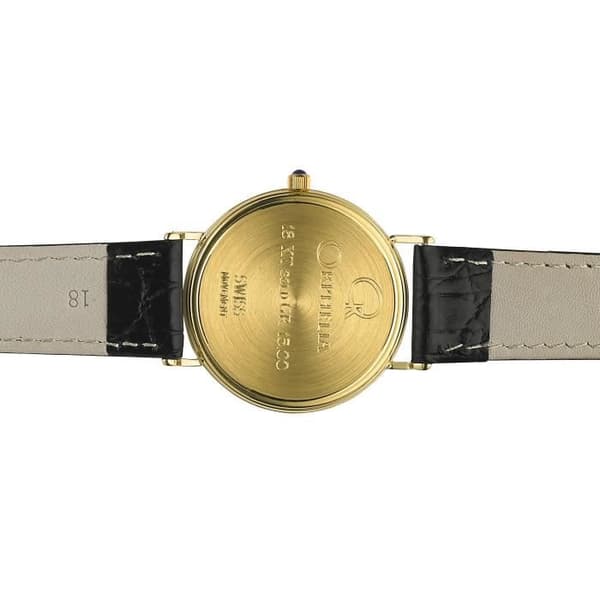 ORPHELIA GOLD WATCHES - Herrklocka - Kvarts - Analog - Svart läderarmband - MON-7081-2