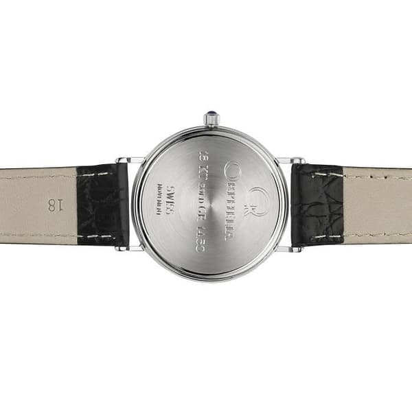 ORPHELIA GOLD WATCHES - Herrklocka - Kvarts - Analog - Svart läderarmband - MON-7082