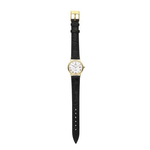 ORPHELIA GOLD WATCHES - Damklocka - Kvarts - Analog - Svart läderarmband - MON-7083