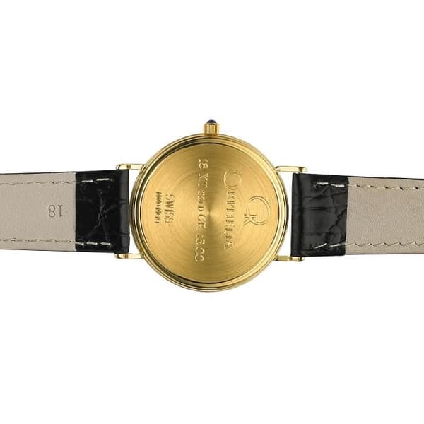 ORPHELIA GOLD WATCHES - Herrklocka - Kvarts - Analog - Svart läderarmband - MON-7081-1