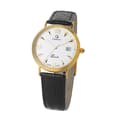 Miniatyrbild 1 av 4: ORPHELIA GOLD WATCHES - Herrklocka - Kvarts - Analog - Svart läderarmband - MON-7081-1