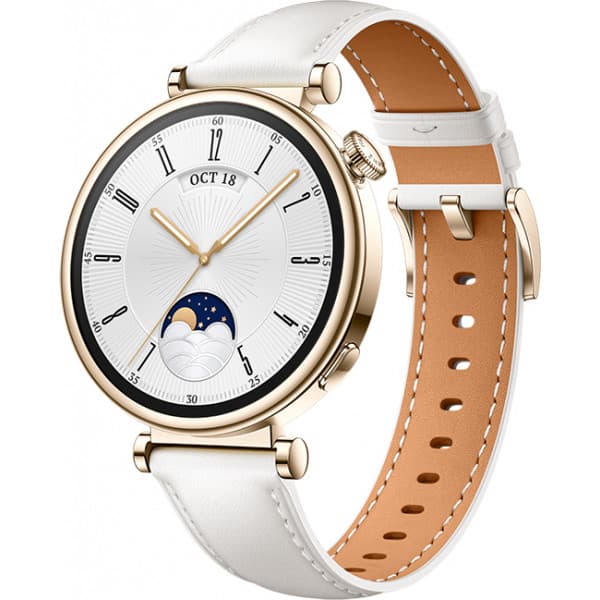 Huawei Watch GT4 Classic -smartklocka, 41 mm, guld/vit