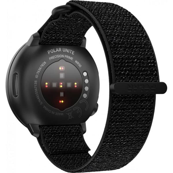Polar Unite - fitnessur, sort velcrorem