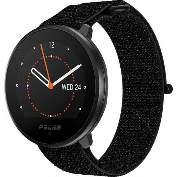 Polar Unite - fitnessur, sort velcrorem