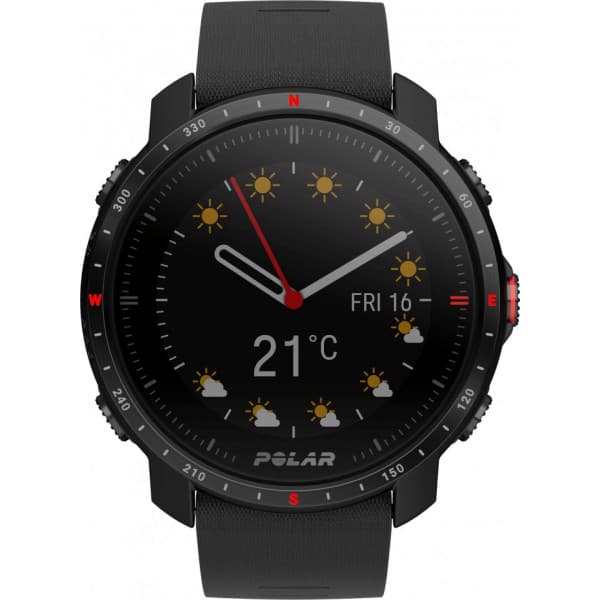 Polar Grit X Pro -urheilukello M/L-ranneke, musta