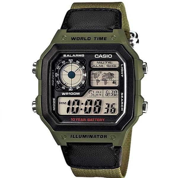 Casio Rannekello 1200whb Sports Vihreä