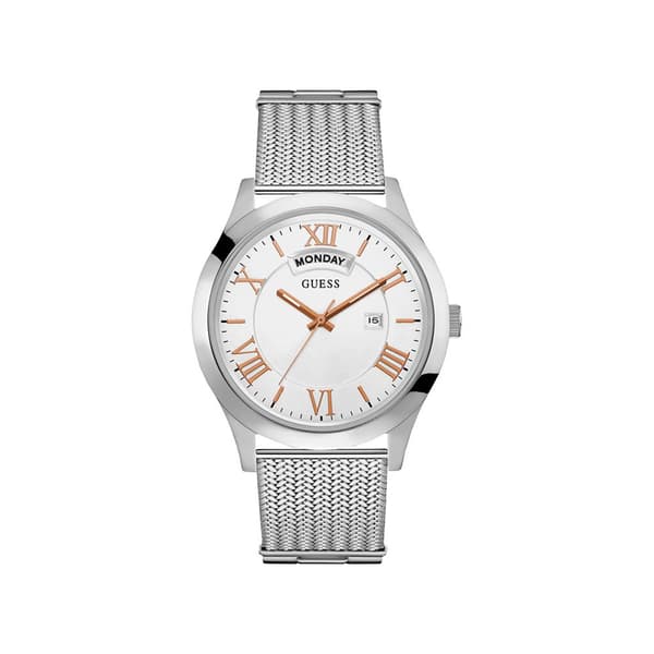 Guess Rannekello Gents Metropolitan Hopeinen