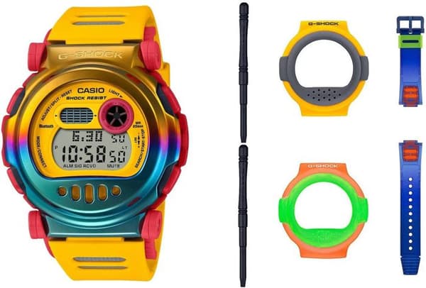Casio klocka - Herrar - G-B001MVE-9ER - Vattentät 20 Atm - Armband av gul plast