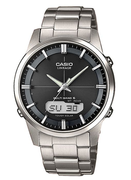 Klocka - CASIO - Lineage Wave Ceptor - Solar - Titanium - Svart