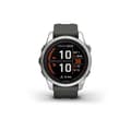 Miniatyrbild 2 av 4: GARMIN - Fenix 7S Pro Solar Edition - Högpresterande ansluten klocka - Stål, Silver med grå rem