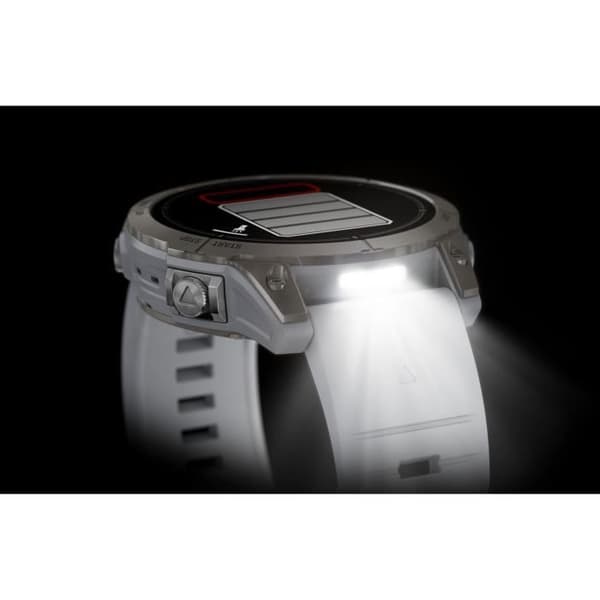GARMIN - Epix Pro (Gen2) - Högpresterande smartklocka - 47mm - Stål, Grå med svart rem