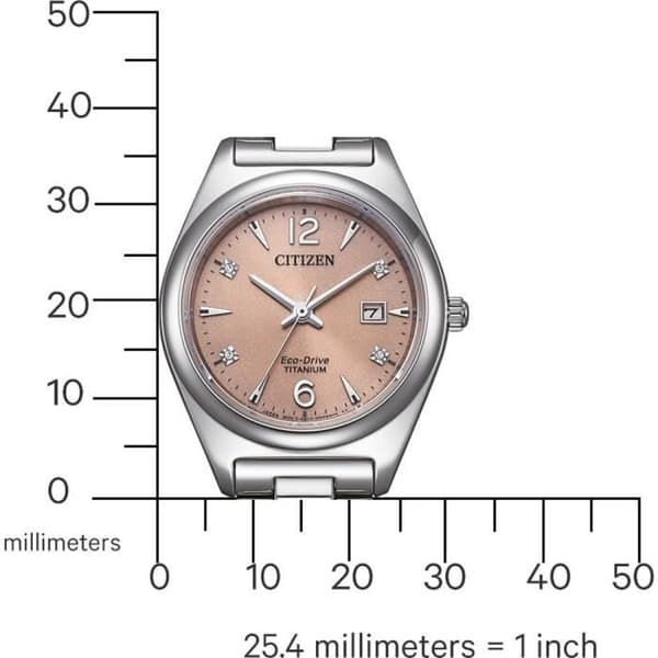 Citizen EW2601-81Z Damklocka - Titanium Silver - Vattentät 10 Atm - Solenergi - Safirglas