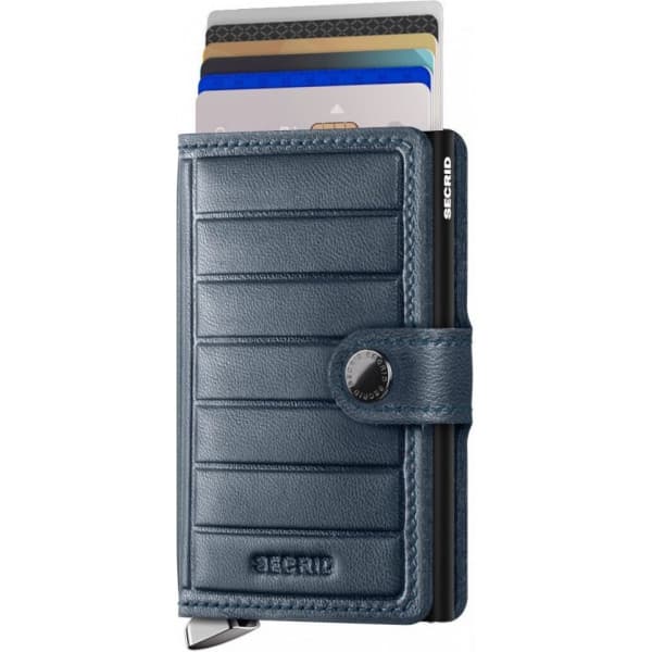 Secrid Emboss Lines Teal Miniwallet-plånbok, blågrön