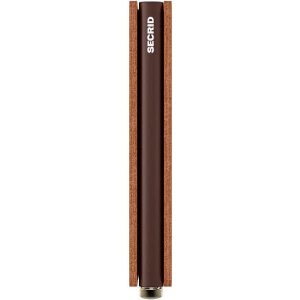 Secrid Emboss Lines Cognac Slimwallet-plånbok, präglad konjak