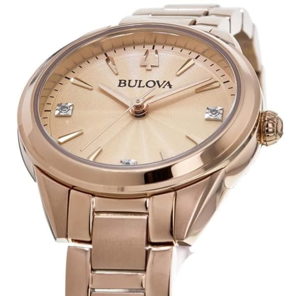 Klocka - Bulova - 97P151 - Kvarn - Analog - Rostfritt stål Ip-rosé