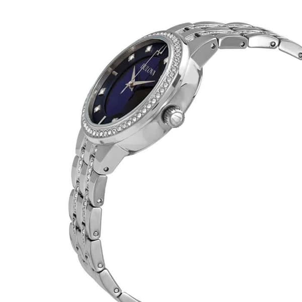 Bulova - Damklocka - Kvarts - Analog - Silverarmband i rostfritt stål - 96L276