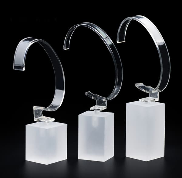 Akryl Ur Display Stand Showcase Armbånd Display Holder Gennemsigtig