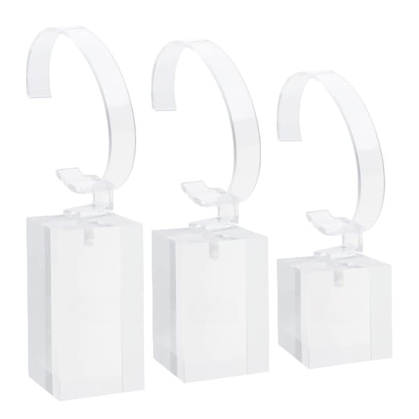 Akryl Ur Display Stand Showcase Armbånd Display Holder Gennemsigtig