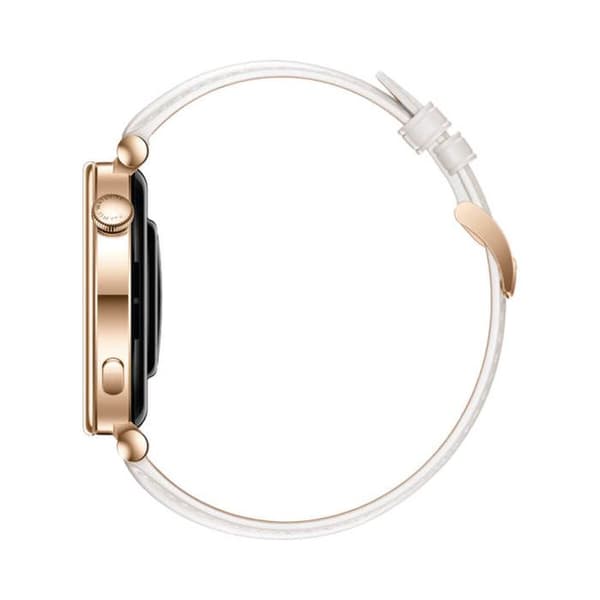 Smartwatch - HUAWEI - Watch GT 4 - 41 mm - Vit läderarmband - Vattentålighet 5 ATM
