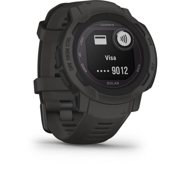 Connected klocka - GARMIN - Instinct 2 Solar - Grafit