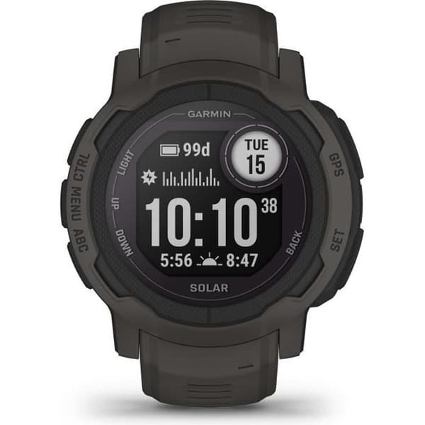 Connected klocka - GARMIN - Instinct 2 Solar - Grafit