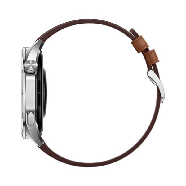 Ansluten klocka Huawei Watch GT 4 46 mm Klassiskt läderband Brun