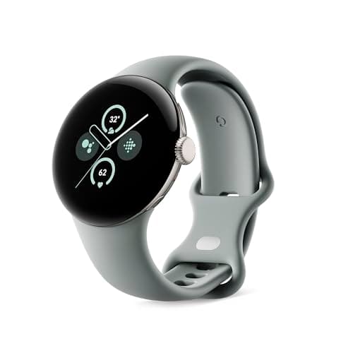 Google Pixel Watch 2 - det bästa från Google och Fitbit - pulsmätning, stresshantering, säkerhetsfunktioner - Android - Champagne Gold aluminiumkropp