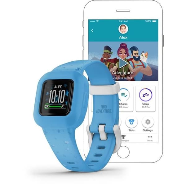GARMIN vivofit jr3 - Stars, Blue - Aktivitetsarmband för barn