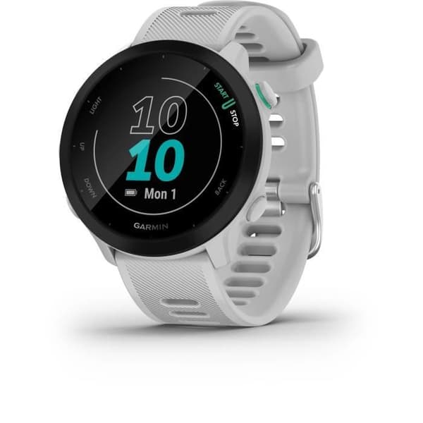 Sportansluten klocka - GARMIN - Forerunner 55 - Whitestone (Vit)