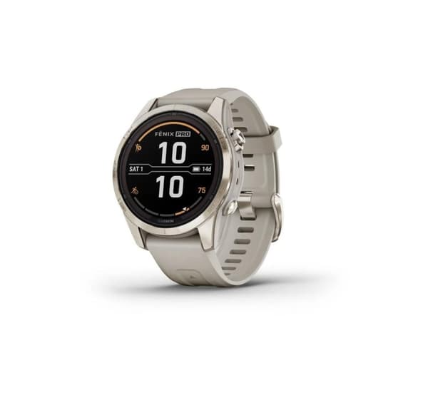 Smartwatch fenix 7s pro solar/sand/guld 010-02776-15, Garmin