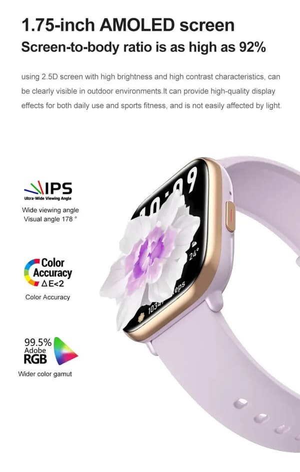 INF IP68 vandtæt Smart Watch Fitness Tracker