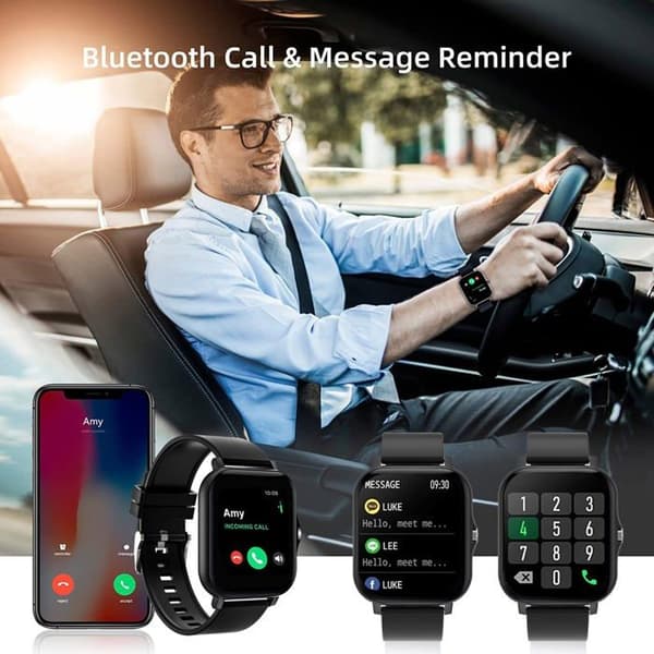 Bluetooth-klocka - ansluten klocka - smartklocka Maskjet
