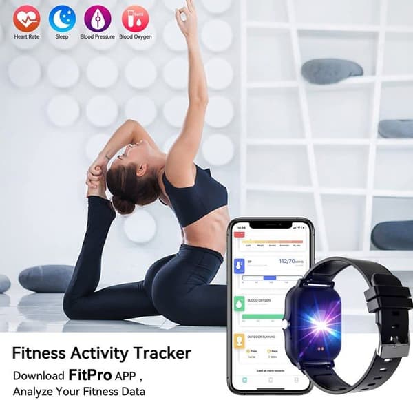Bluetooth-klocka - ansluten klocka - smartklocka Maskjet