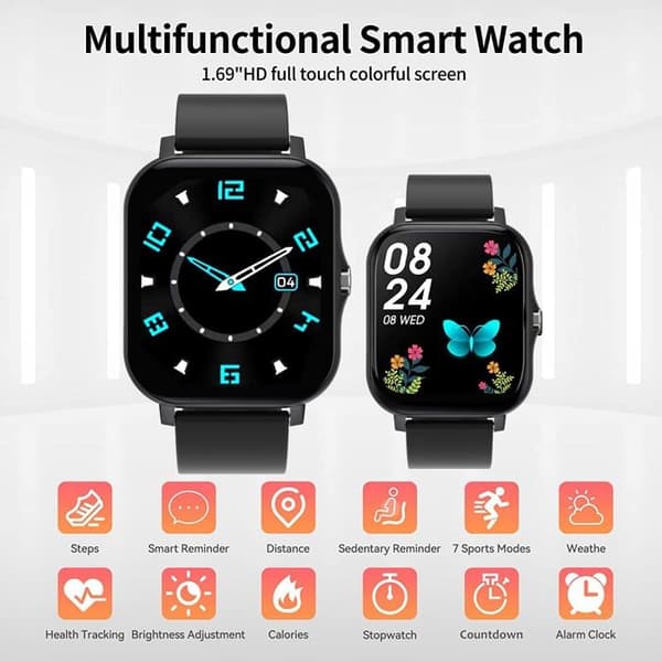 Bluetooth-klocka - ansluten klocka - smartklocka Maskjet