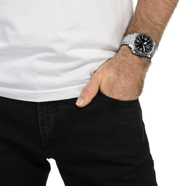 CITIZEN Herrklocka - Automatisk analog - Silverarmband i rostfritt stål - NJ2190-85E