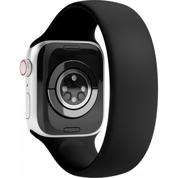 Vonmählen Solo Loop -silikonarmband för Apple Watch 38 / 40 / 41, storlek L, svart