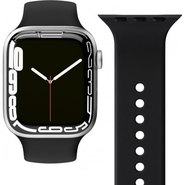 Vonmählen Classic Band - silikone rem til Apple Watch 38 / 40 / 41, sort