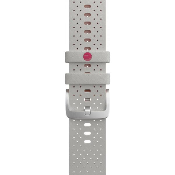 Polar silikonarmband 22 mm, aprikos/grå, S-L